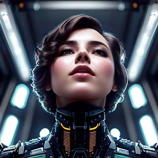humanoid robot looking up the sky, background is dark, cables, metal, glow, smoke
intricate details, modelshoot style, dreamlikeart, dramatic lighting. 8k, highly detailed, trending artstation,
very low angle,
LowAngleView-3000