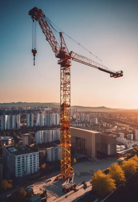 cinematic photo  construction crane,<lora:KATO KR10H-L:1> . 35mm photograph, film, bokeh, professional, 4k, highly detailed