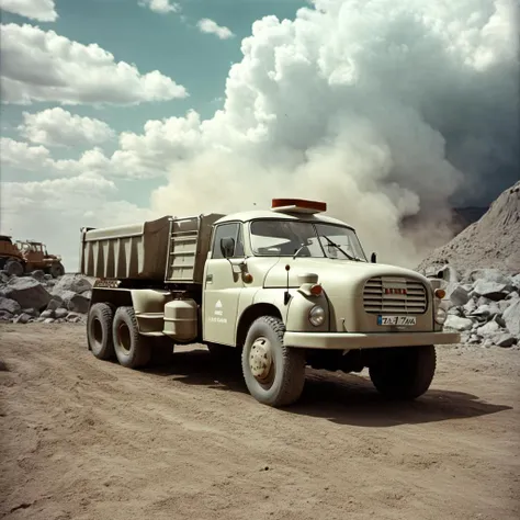 cinematic photo analog film photo scifi ( tatra148 metal silver shiny chrome:1.1) raw, summer hot, strormy clouds, cinematic, mist, volumetric lights shiny, dusty sand new, dynamic view, mars desert landscape, detailed, rocks, mars desert
 <lora:Tatra148-SDXL-b:1> <lora:Grit-SDXL:1> , (crowd of people:1.1), (construction workers:1.2) . faded film, desaturated, 35mm photo, grainy, vignette, vintage, Kodachrome, Lomography, stained, highly detailed, found footage . 35mm photograph, film, bokeh, professional, 4k, highly detailed