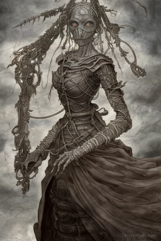 Award winning painting of a female ghost ona lake, ((nghtmre)) insane detail, beautiful face, close-up of face, intricate design, (insane detail), horror, gothic, dark colors, ghst-3000, EONN