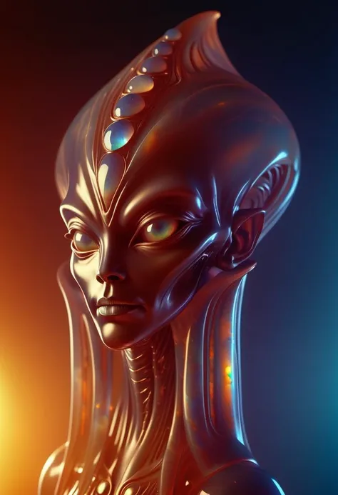 <lora:ObsidianOpalXL:0.8> ObsidianOpal Unconventional design of an ominous extraterrestrial and powerful god hybrid, incredibly detailed and realistic design, unbelievably imaginative alien creature, inspired by Apollo, designed by HR Giger, subsurface scattering, ultra hd, 4k, high def, Photorealistic, Hyperrealistic, Hyper detailed, analog style, realistic, masterpiece, best quality, ultra realistic, 8k, Intricate, High Detail, film photography, soft lighting, heavy shadow