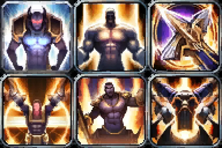 masterpiece, best quality, icon, spell, holy, paladin, smite demon <lora:IconSpellWow_PixelV2:1>