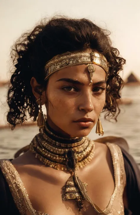 upper body portrait of a Egyptian woman bathing in the river Nile, epic realistic, faded, (((hdr))), hyperdetailed, cinematic, warm lights, intricate details, Style-Hamunaptra_SD2 muscle diffused lighting, centered composition 85 mm f 1. 8 lens with hasselblad photo by Annie Leibovitz and Steve McCurry in the style film Nizouveau watercolor inktobernetic illustration sharp focus face symmetry volumetric lights highly detailed Cinema,
photo realistic, ultra details, natural light, photo, Studio lighting,