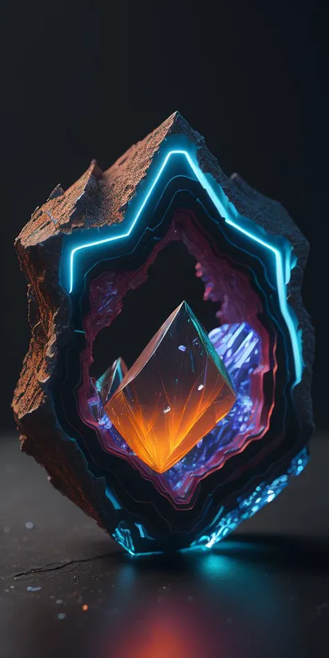 neon glowing sulphuric 3d realistic crystals in a cracked geode 16k, (dark shot:1.17), epic realistic, faded, ((neutral colors)), art, (hdr:1.5), (muted colors:1.2), hyperdetailed, (artstation:1.5), cinematic, warm lights, dramatic light, (intricate details:1.1), complex background, (rutkowski:0.8), (teal and orange:0.4)