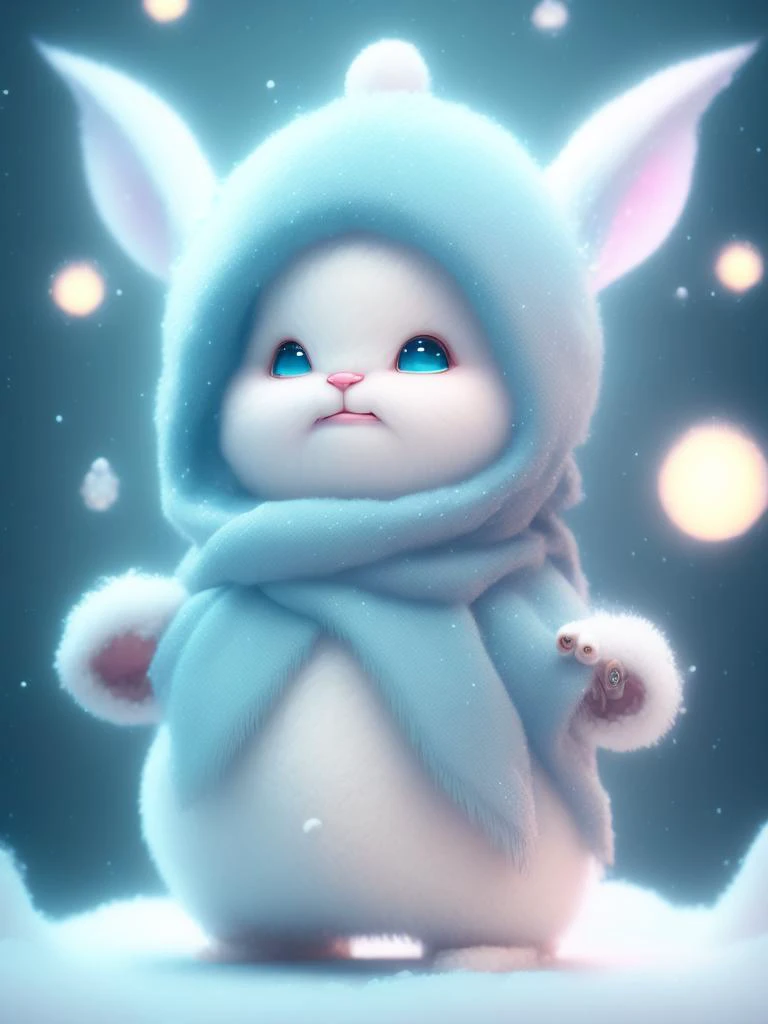 <lora:CuteAnimalsWearingKnitWoolHats:1>a winter full of regret, drifting snow, a super cute baby pixar style white fairy dragon, shiny snowwhite fluffy, big bright eyes, fluffy tail, wearing a cyan sweater, wearing cyan a hat, smile,delicate and fine, fairy tales, incredibly high detailed, pixar style, bright color , natural light, simple background with pure color,5 and octane render, trending on artstation, gorgeous,ultra wide angle, 8k,hd realistic, 8k hd glacier ar 2:3 v 4 2
