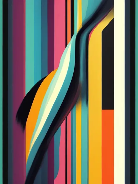<lora:FelipePantone:1>a minimalist painting of colored stripes, style of surrealism,