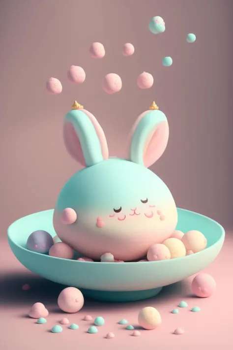 <lora:CuteClayEmojis:1>Chibi style,Dozens of tangyuan with rabbit ears,Very cute face,Very real,Chinese folk art style tangyuan,Chinese kitchen background,Steaming hot,It looks delicious.,Ultra high definition image quality,