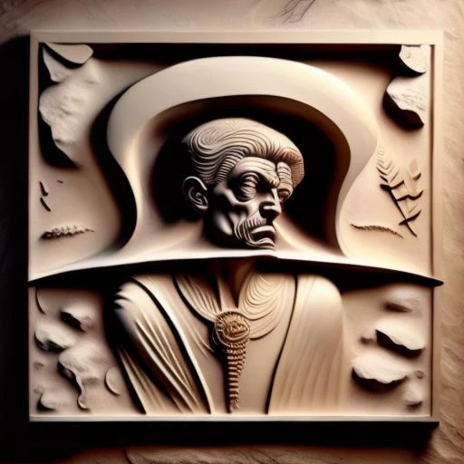 ( rodin relief of hat man hallucination statue nightmare bronze, marble hallucination:1.1), 3d, vray, 8k ,realism, <hypernet:dantionMarbleStatues_10:1> <lora:BAS-RELIEF:1>