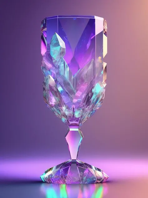 <lora:GRAALGLASS:1>fantasy crystal on a magical pedestal