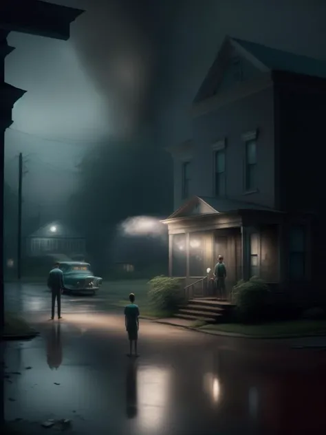 <lora:GregoryCrewdson:1>cinema, Gregory crewdson style