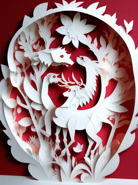 <lora:KIRIGAMI:1>KIRIGAMI style embossed papercraft