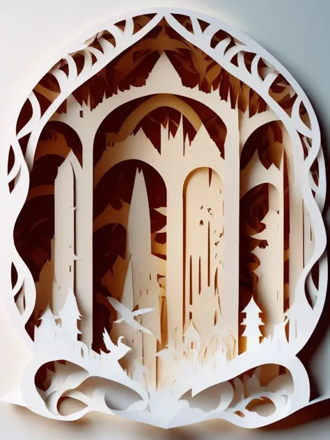 <lora:KIRIGAMI:1>KIRIGAMI style minimalist paper cutout of an arena, medieval