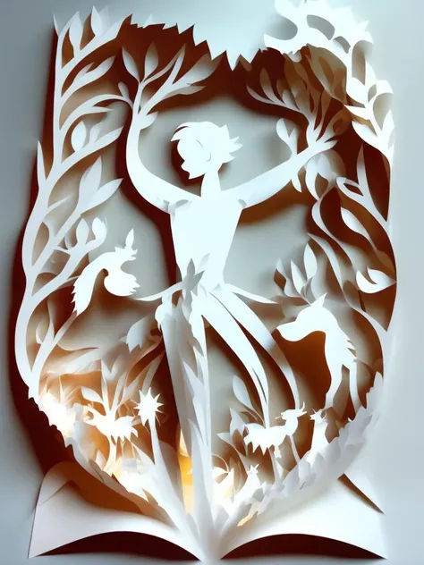 <lora:KIRIGAMI:1>KIRIGAMI style cut paper