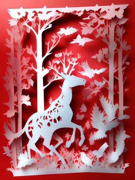<lora:KIRIGAMI:1>KIRIGAMI style metal lasercut