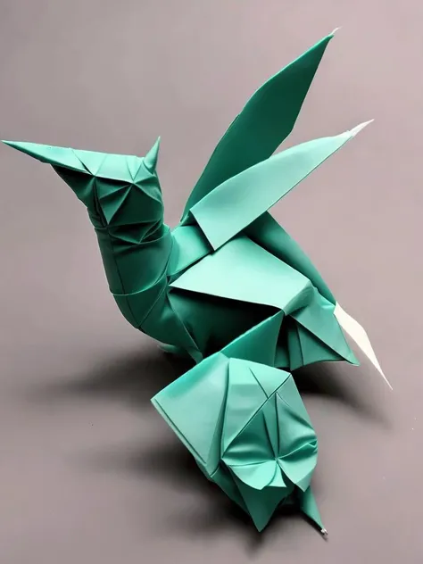 <lora:ORIGAMI:1>ORIGAMI style escher style tessellation comprising origami cranes