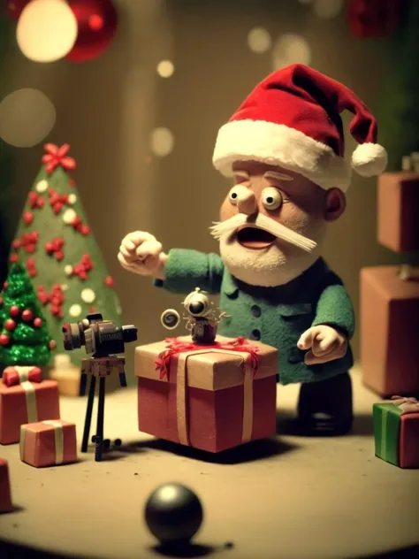 <lora:STOP-MOTIONANIMATION:1>STOP-MOTION ANIMATION style stop motion style Christmas