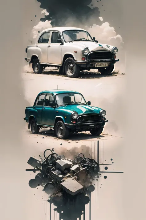 (highly detailed:1.3), solo, close-up,
<lora:hindustan_ambassador-10:1>, wrenchs_hindustanambassador, (white vehicle:1.1),
Ultra-detail, (highres:1.1), best quality, (masterpiece:1.3), cinematic lighting, <lora:ink-0.1-3-b28-bf16-D128-A1-1-ep64-768-DAdaptation-cosine:1>, white background, scenery, ink,
