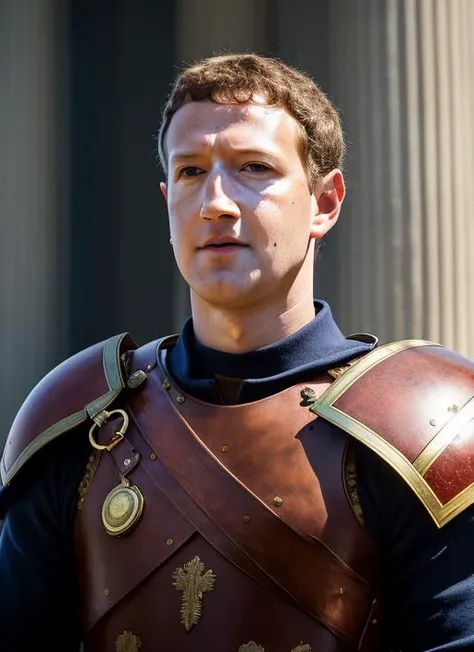 Mark Zuckenberg Roman legionary in Roman armor <lora:zuckenberg:1> epic character composition, by ilya kuvshinov, alessio albi, nina masic, sharp focus, natural lighting, subsurface scattering, f2, 35mm, film grain