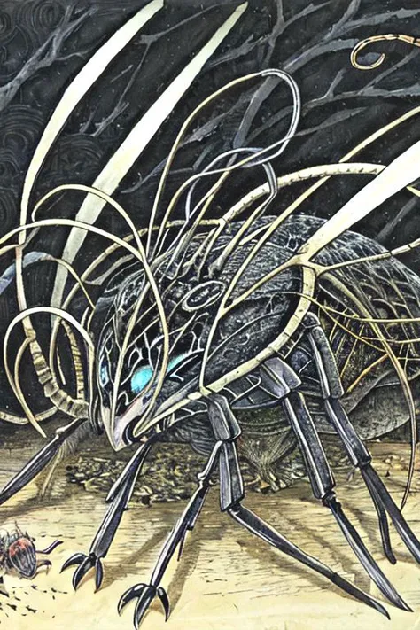 raw photo of sumetal, insects, <lora:lowra:0.45>, horror, k resolution