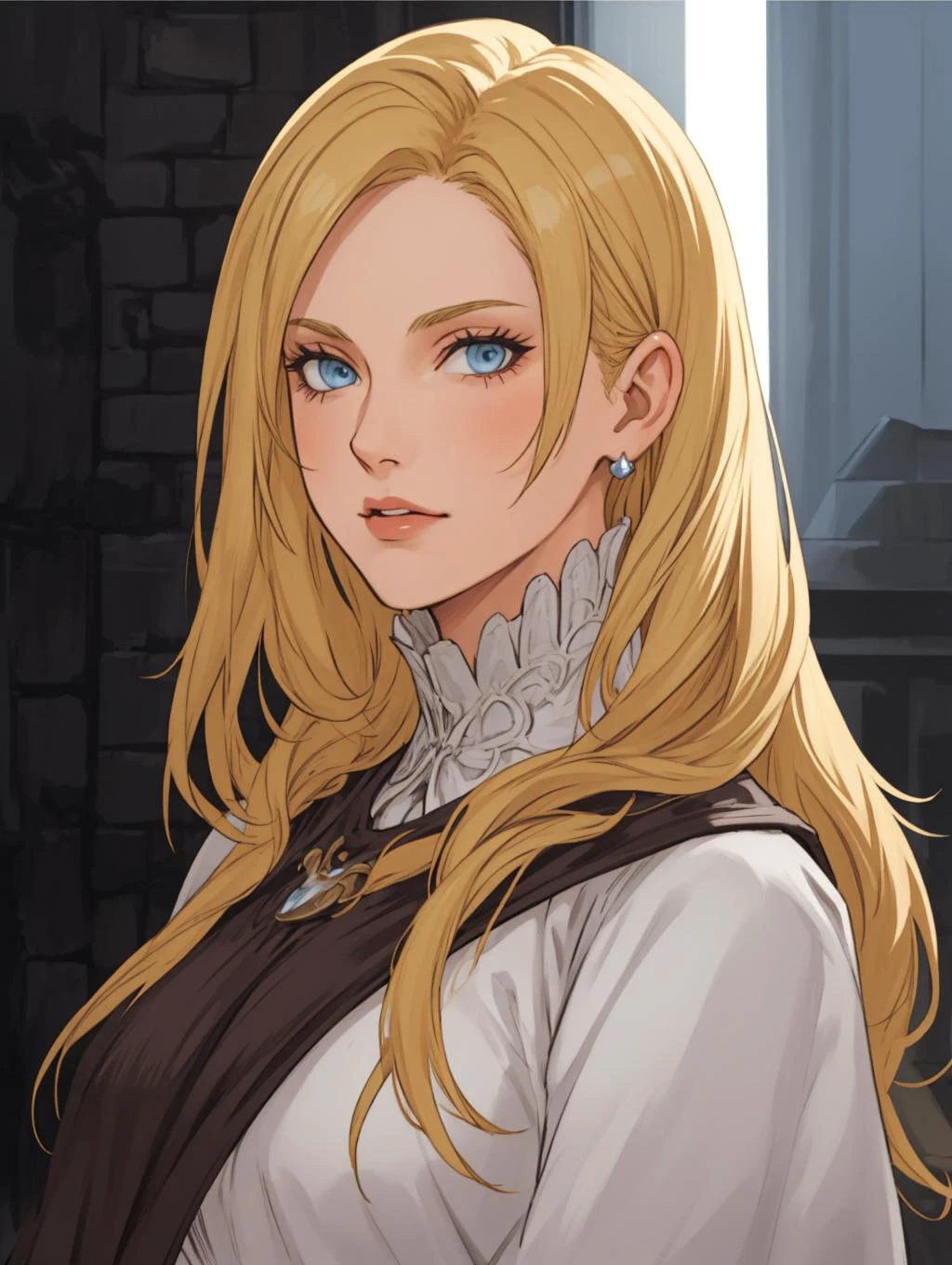 (masterpiece:1.2) , (best quality:1.2), ultra detail,
long blonde hair, ((beautiful face)), age 25, Caucasian, medieval princess, confident, elegant, righteous, BREAK blue eyes BREAK