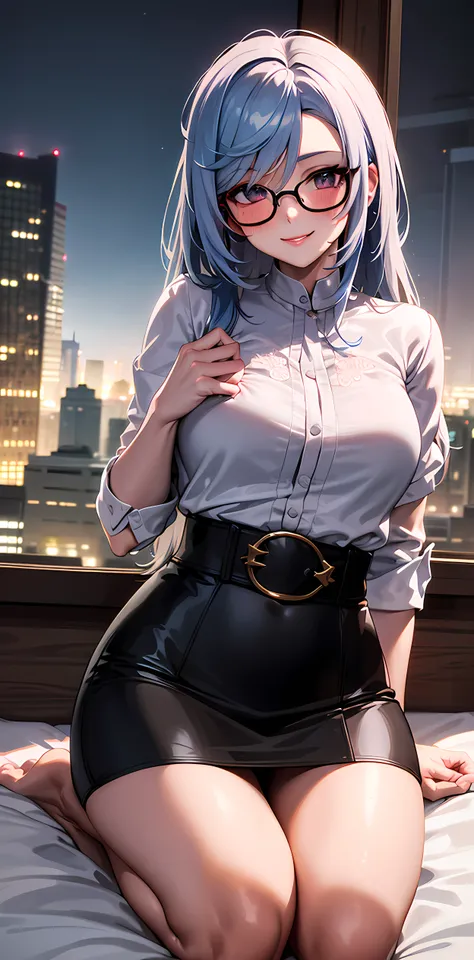 (night:1.7), Japan, cyber punk, City View, In front of the window,Wooden floor,
Stand in an upright and immobile position,
Blue jacket, Grey Shirt, clavicle, Deep valley,
jewelry,gem,bangs, Silver Hair, Blue eyes, Braiding,Long Hair, Low Ponytail, A bow tie,hair ornaments, Hair Clip,
1 person, 20-year-old,young woman,beautiful Finger,beautiful long legs,beautiful body,beautiful Nose,beautiful character design, Perfect Eyes, perfect face,Expressive eyes,
View your viewers, Center the image,(upper_body),(Focus on her face),
Official Art,Very detailed CG Unity 8k wallpaper, Perfect lighting,Farbeful, bright_front_face_Lighting,Glowing Skin,
(masterpiece:1.0),(Highest_quality:1.0), 超High resolution,4K,Very detailed,Large Breasts,
photograph, 8k, High resolution, High resolution, absurdes:1.2, 400 for Kodak Port, Film Grain, Blurred Background, bokeh:1.2, Lens flare, (Vibrant_Farbe:1.2)
(beautiful,chest), (beautiful_face:1.5),(narrow_Waist),upper body,from front