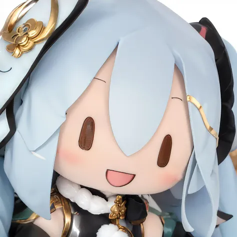 masterpiece, best quality,fu1fu,(character doll),(chibi:1.2), <lora:fufuRealisticAnime_v10:1>,shenhe (genshin impact),solo,((((looking at viewer:1.25)))), long hair, white hair, braid hair ornament , (silver blue eyes) , hair over one eye, (hair ornament) tassel earpiece, <lora:shenheLoraCollection_shenheMedium:1>,