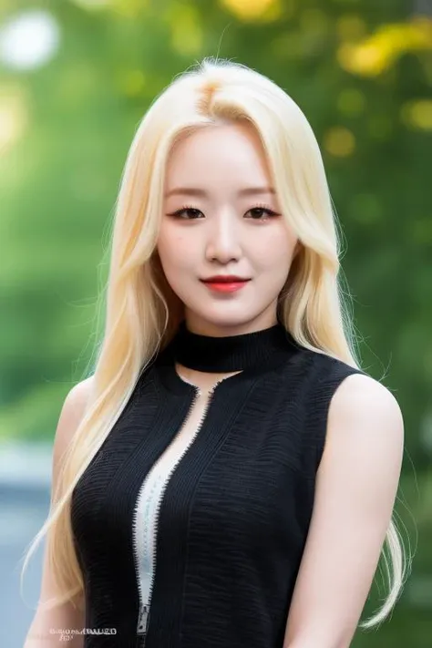 <lora:gidleShuhuaV1:1>,Shuhua,korean, woman,complex 3d render ultra detailed, smile, portrait of beautiful woman, moody portrait, striking features, beauty, intricate details, dramatic composition, tension, contrast, texture, realism, high-quality rendering, stunning art, high quality, film grain, Fujifilm XT3,swirly bokeh,(realistic, photo-realistic:1.2),RAW photo,physically-based rendering,(looking at viewer:1.4),(8k, best quality, masterpiece:1.2),(full body shot:1.1),octane render,extremely detailed CG, unity 8k wallpaper,in street,urban,city,(studio soft light,sunlight:1.2),(standing:1.1),(a girl is wearing sleeveless:1.5),hyper realistic detail shiny skin,ultra detailed,(ultra realistic:1.2),(intricate:1.2),(photorealistic:1.2),1girl,(skinny:1.3),detailed background ,(large breasts:1.1) ,