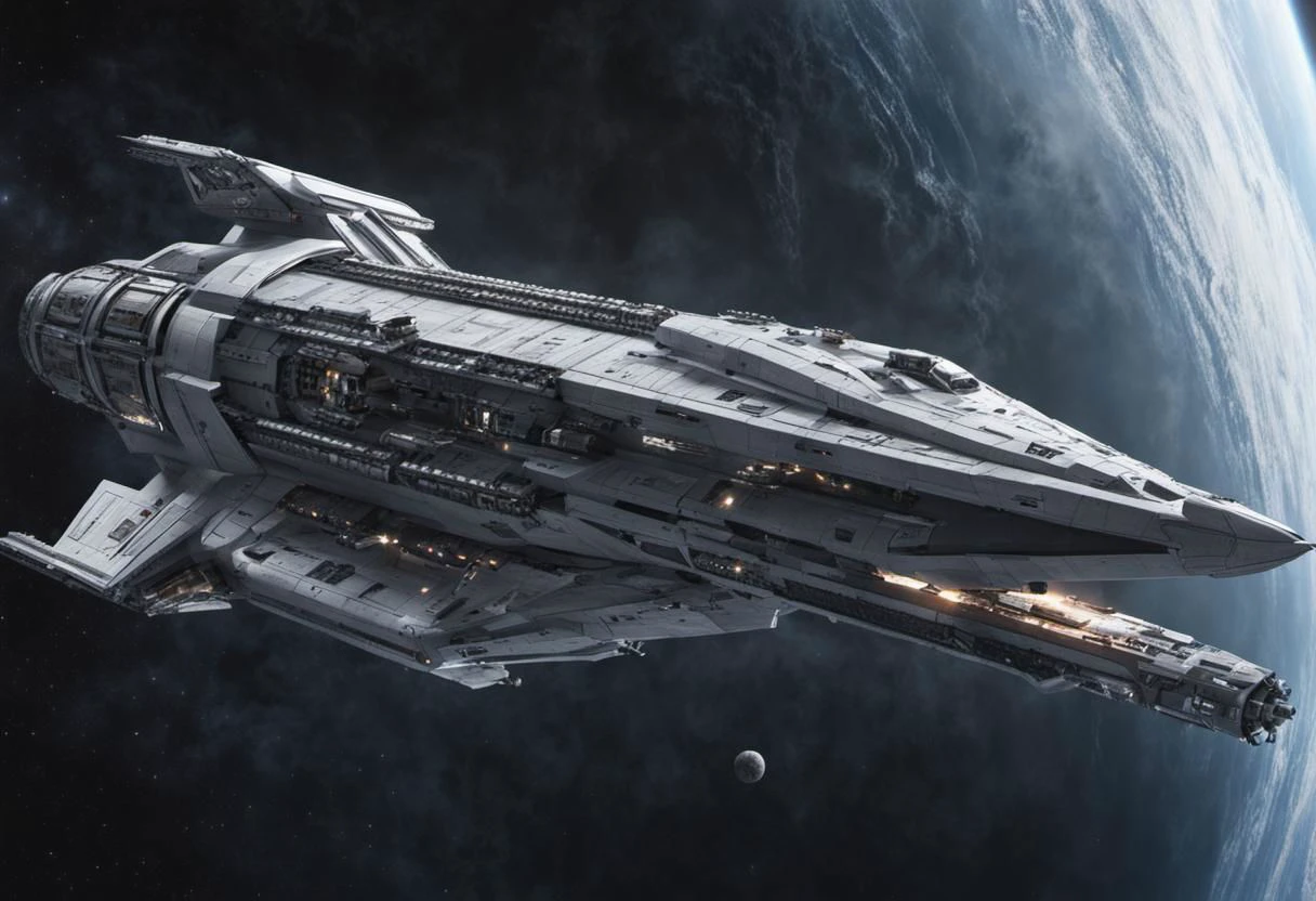 space super-heavy battle spaceship of the imperium of mankind, spacecraft, "Destroyer of worlds", very big, 8k, realistic