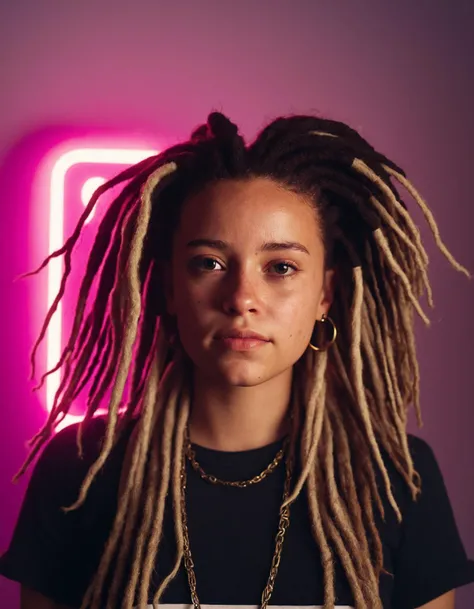 polaroid photo Girl with dreadlocks, Disney's Encanto style, trending on artstation, ludicrous lighting, volumetric lighting, concept art, 4k, 8k, trending on artstation. . flash photography, light bleed, scratches, Terry Richardson style