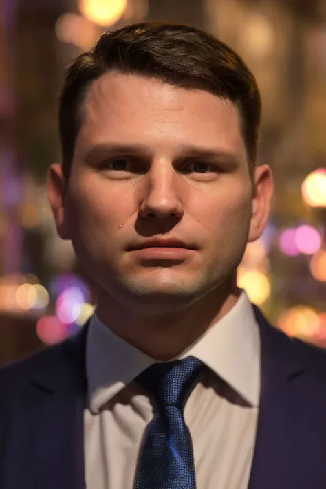 slawomir mentzen <lora:SlawomirMentzenV1:0.8>, 1boy man, best quality, masterpiece, photo realistic photorealistic, , necktie, cinematic lighting