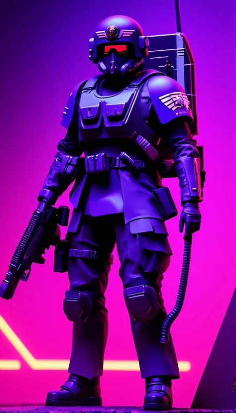 neonpunk style Astra militarum, scenery, detailed background, masterpiece, best quality, high quality, absurdres <lora:astra_militarum_xl_v1:1> . cyberpunk, vaporwave, neon, vibes, vibrant, stunningly beautiful, crisp, detailed, sleek, ultramodern, magenta highlights, dark purple shadows, high contrast, cinematic, ultra detailed, intricate, professional