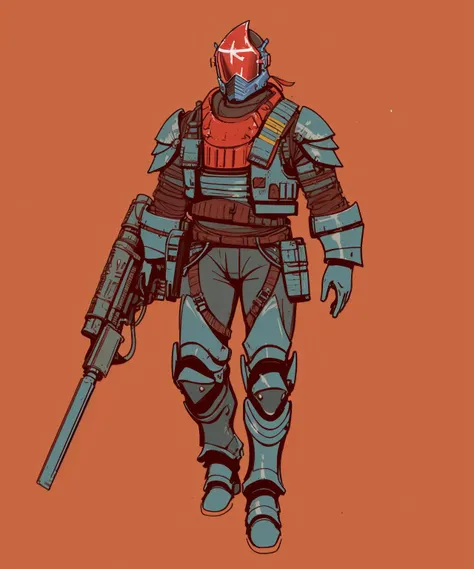 (sketch outlines, thick outlines, boldlines:1.2), post-apocalyptic heavy metal armor, BREAK (punk, post-apocalyptic, :1.1), BREAK simple red background <lora:SIC_outline_v1.01:1.5>