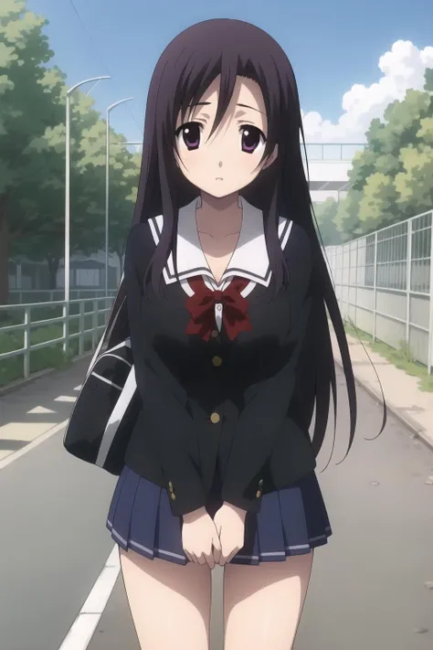 kotonoha_katsura, 1girl, solo, school_uniform, schooluniform