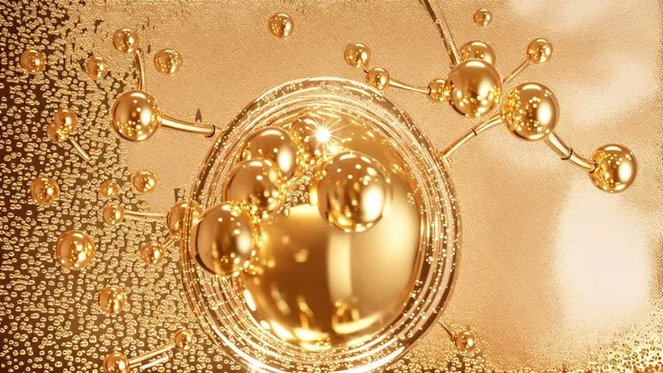 Bubbles,<lora:cell:0.8>,link cell,simple,colorful,pink and gold,best quality,high quality,masterpiece,realistic,