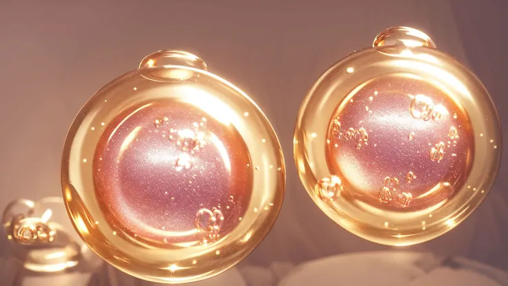 Bubbles,<lora:cell:0.8>,link cell,simple,colorful,pink and gold,best quality,high quality,masterpiece,realistic,
