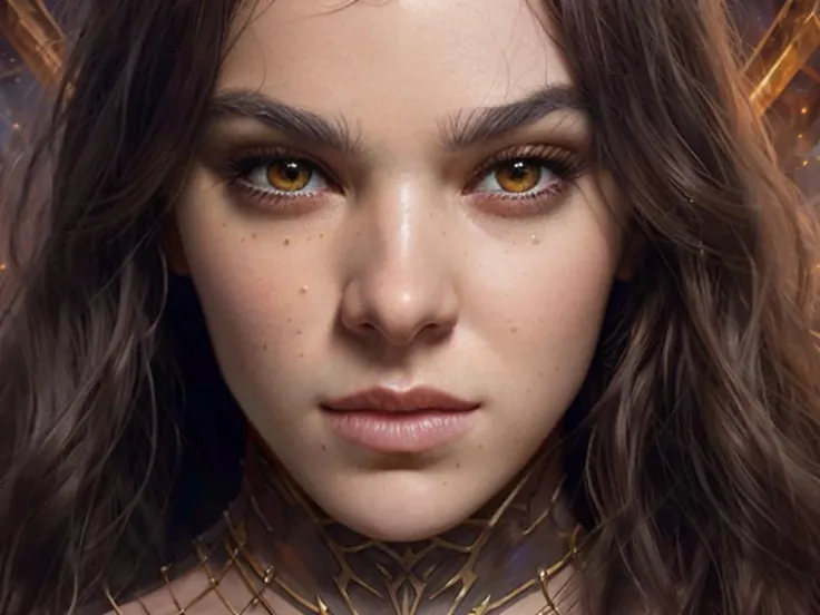 a highly detailed closeup shot portrait RAW photo of lorahaiz as a sorceress with beautiful dark eyes, dark dungeon setting, dynamic lighting, ambient lighting, deviantart, art by artgerm and karol bak and mark brooks <lora:lorahaiz:0.8>