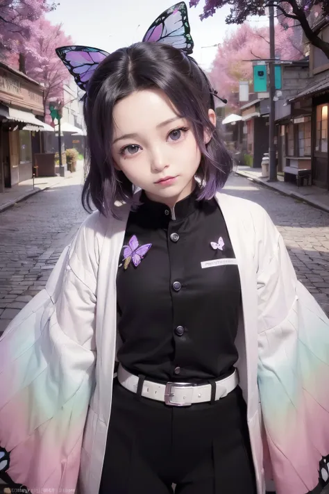 (ultra-detailed:1.4),(photographic:1.4),(an extremely delicate and beautiful),(beautiful detailed eyes),(detailed facial features),(beautiful detailed eyes), (very detailed face),high quality, absurdres,colorful, stunning art,best quality, hyper detailed, beautiful detailed, reflective hair, good lighting, ray tracing, ultra-detailed,fine detail, extremely detailed, beautiful detailed glow, intricate detail, highres, HDR,(beautiful background),photoshop \(medium\),(saturated colors:1.2),
(petite 10-year-old girl:1.8),(shiny pale skin:1.6),(skinny:1.8),
1girl,beautiful super long hair,
(posing for photograph:1.4),(close up:1.2),(half-closed eyes:1.4),(lust smile:1.4),
(outdoor:1.4),
stocking,alluring
<lora:koreanDollLikeness_v10:0.3><lora:Kochou_Shinobu:0.7>,(((kochou shinobu, multicolored hair, no bangs, hair intakes, purple eyes, forehead, black shirt, black pants, haori, butterfly, buttons, belt)))