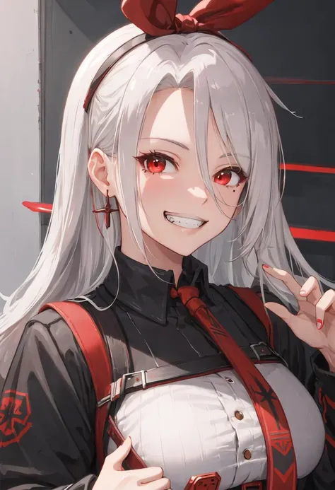 best quality, masterpiece, highres, solo, {prinz_heinrich_azurlane:0.90}, evil_grin, evil_smile, grin, portrait, looking at viewer