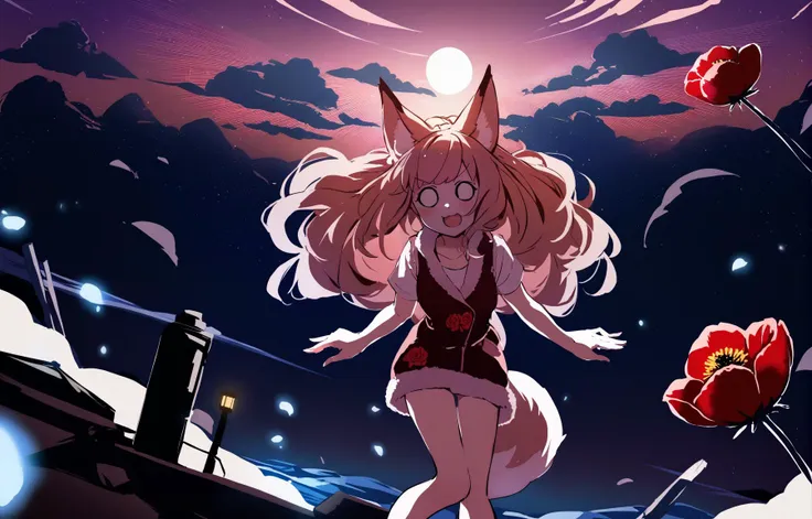 (by suzuiro \(chocolatte\),:0.9)
BREAK
1girl,fox girl, fox ears, fox tail, scenery,  big hair, single hair bun,
Mahogany hair, Brown eyes,
 smug, o_o, Fleece Vest, saboten_pose, Acting in a play, heroic pose, lunar base, at Dusk, Pop Art, Poppy, Bacon. rose print, split lighting, Ambient occlusion shading
,(best quality, masterpiece:1.2)