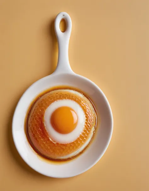 a fried egg, made of dvr-honey
<lora:HoneyStyleV2:1>
