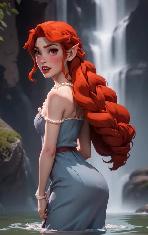 Disney Princess Aurora, in castle, Full nude, slim body, topless, vulva, frontal shot.