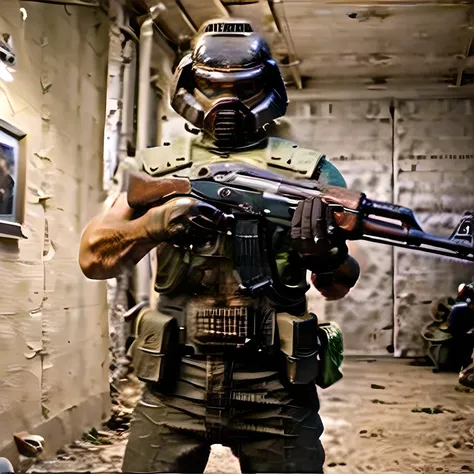 (masterpiece:1.4), (best quality:1.2), (realistic:1.1), AK-47, AKM, kalashnikov_rifle, assault_rifle, (stock:1.5) <lora:Bettergun_AK47_Beta_WIP:1>