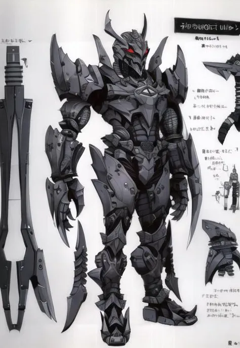 monsters-creatures, cyborg girl <lora:epiNoiseoffset_v2:1.3>, <lora:blameLora_v10:1>, heavy black and white, (((concept art, drawing, sketch, Undd, solo))), <lora:Undead Nirasawa II:0.6>,