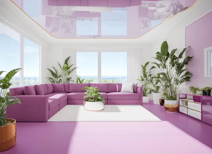 living room,couch, no humans, scenery, plant, indoors, window, door, potted plant, reflective floor, ceiling light(masterpiece),(high quality), best quality, real,(realistic), super detailed, (full detail),(4k),8k <lora:XSArchi_137:1>