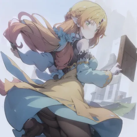 [(white background:1.5)::5], hexagon,Astaria, (8k, RAW photo, best quality, masterpiece:1.2), 1girl,  <lora:Astaria_v10:0.8>, from front, outdoor, princess zelda, dress, dancing, <lora:gachaSplashLORA_gachaSplashFantasy:0.9>, market, food, books,