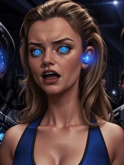 [ Natasha Henstridge | Lili Simmons] 
wearing a digital earwig, tailored outfit,  big eyes, happy, open mouth, mind control, hypnosis, glowing blue eyes,
extremely detailed,  brush (medium)
<lora:Digital_Earwig:0.8>