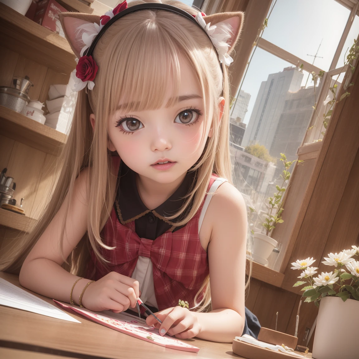 hi res, lens flare,sunlight, detailed face, detailed background, magical girl, alraune, muscular child, chihuahua, baking, expressions, ballerina, art deco, crested hair, catchphrase, animification, product girl, modeling, valley, variations, chrysanthemum, windmill, propaganda, cooking, siren \(mythology\), real life insert, mecha musume, aunt and nephew, pink rose, mature female, white rose, pug, eye focus, dystopia, teacher, tomboy,cat girl, breakdance, fisheye, doting parent, villain pose, paper child, painterly, bizarro, social commentary, cardiogram, imageboard, character profile, cityscape, ground shatter, cherry, stenciled rose, hentai, <lora:eyeLora_v10:0.3>,nsfw