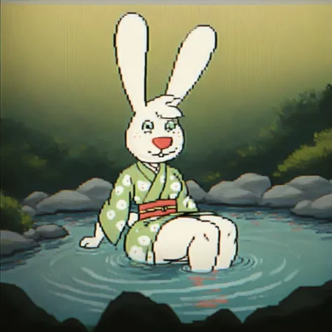 score_9, score_8_up, score_7_up, score_6_up, score_5_up, score_4_up,
source_furry,
masterpiece,
shading,
(detailed art),
xtremely detailed, absurdres,
detailed background,
1girl,
solo,
female,
furry,
furry female,
cartoon,
sketch,
rabbit,
bunny,
<freckles:1.5>,
<freckles on face:1.5>,
<freckled face:1.5>,
tits,
small tits,
thick thighs,
hare,
(vhs glitch:1.2),
<lora:Gabby_Angel_Hare_Pony_SDXL:1> ,
<lora:Aether_Glitch_v1_LoRA:1.5>, kimono,
colored kimono,
Yukata ,
japanese,
green tea,
onsen