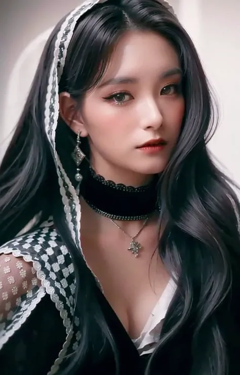 yiren,beautiul face, close-up portrait of a female vampire with striking features and a captivating gaze, seductive and dangerous, with an air of mystery,(gothic fashion style:1.2),(white hair:1.2), dark and moody atmosphere, wearing vampire clothes using velvet, silk, and leather material,accessories highly detailed, with ornate jewelry and delicate lace gloves, including elements such as a pendant or brooch, (haunted forest:1.2) ,masterpiece,high quality, 4K, beautiful design, shiny, from above, top angle,(close-up:1.5),(redshift style:1.1), (analog style:1.1), realistic, photo shoot, professional, high contrast, (white hair:1.2), woman, 1girl, solo, expressive look, HDR, highest quality, sharp focus, looking at viewer, intense gaze that conveys both power and vulnerability, facing viewer, 8k, epic detail, (8K, best quality:1.2), (masterpiece:1.37), (photo, photorealistic:1.37), (ultrahigh-res), photographed by Canon EOS R6, 135mm, 1/1250s, f/2.8, ISO 400 ,cinematic,<lora:epiNoiseoffset_v2:1> <lora:theovercomer8sContrastFix_sd15:0.5> <lora:wangyiren:1>