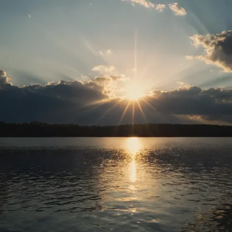 cinematic film still of <lora:Kodak Motion Picture Film Style v4:1>
kodak vision3 500t landscape Best Cinematic HDR polarized Picture of a beautiful sunset crepuscular rays reflecting in a lake with perfect cinematic saturated contrast light on Kodak Motion Picture Film Style, shallow depth of field, vignette, highly detailed, high budget, bokeh, cinemascope, moody, epic, gorgeous, film grain, grainy